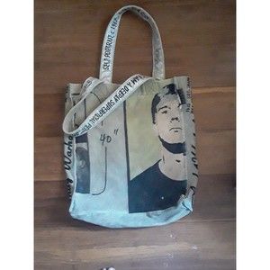 ANDY WARHOL SELF PORTRAIT “I AM A DEEPLY SUPERFICIAL PERSON" CROSSBODY BAG
